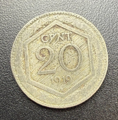 1919 italy centesimi - 20, (km#