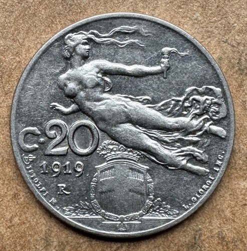 1919 italy centesimi - italy, 20