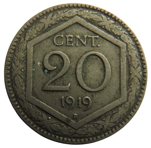 1919 italy centesimi coin - 20,