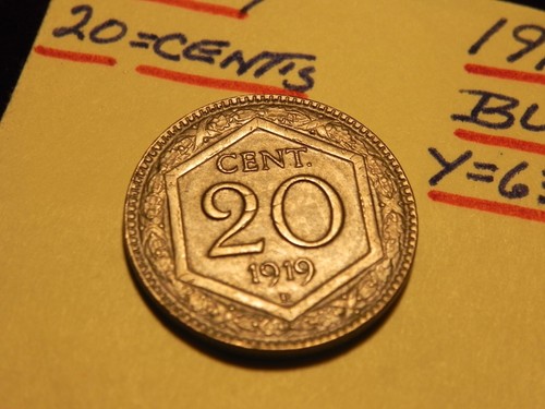 1919 italy centesimi km - 1919, r