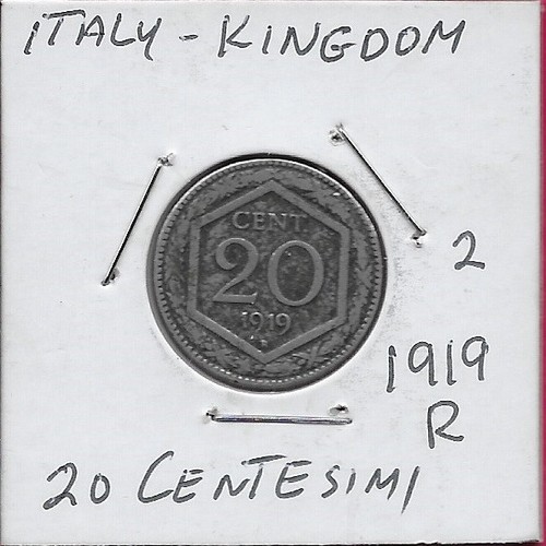 Italy kingdom centesimi - kingdom, 20